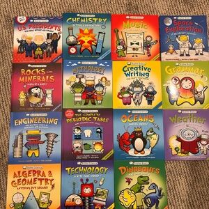 Basher Basics, Science, & History Educational Books (set of 15)